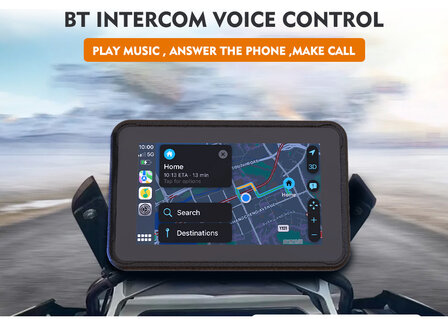  5 inch Motor GPS Navigatie met Apple CarPlay en Android auto met dashcam