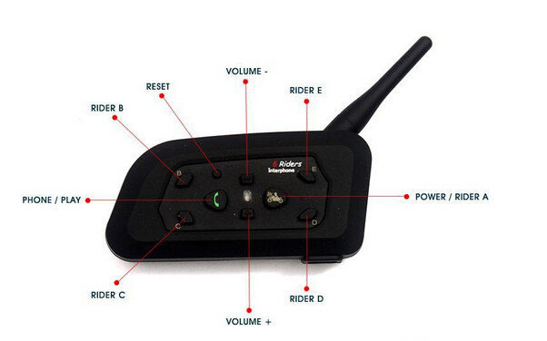  V6 Interphone 6 riders