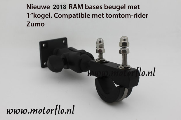 Mount (RAM gebaseerd) voor motor GPS Universeel voor 3.5, 4.3, 5 inch tomtom en zumo 