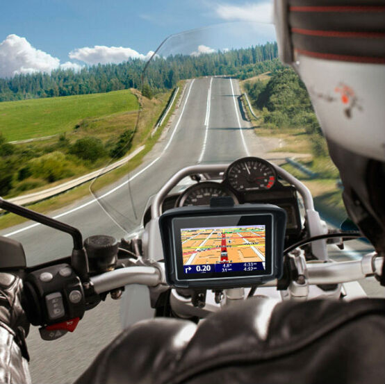 Waarnemen krassen Communistisch 4.3 inch Motor GPS Navigatie met Nieuwste Kaarten Europa - motorflo